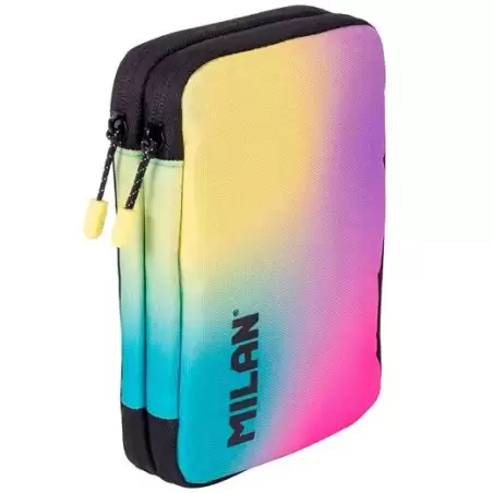 (081276SN26K) MILAN PLUMIER 2 PISOS CON CONTENIDO COLECCIÓN SUNSET NEGRO