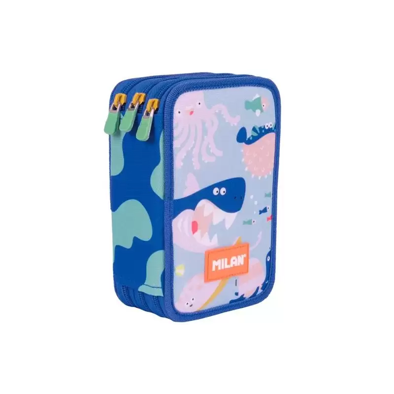 (081364BD) MILAN PLUMIER 3 PISOS CON CONTENIDO SERIE ESPECIAL BLUE ODYSSEY