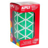 (4870) APLI GOMETS TRIANGULARES 20MM ROLLO VERDE -ROLLO 2832 UNIDADES-