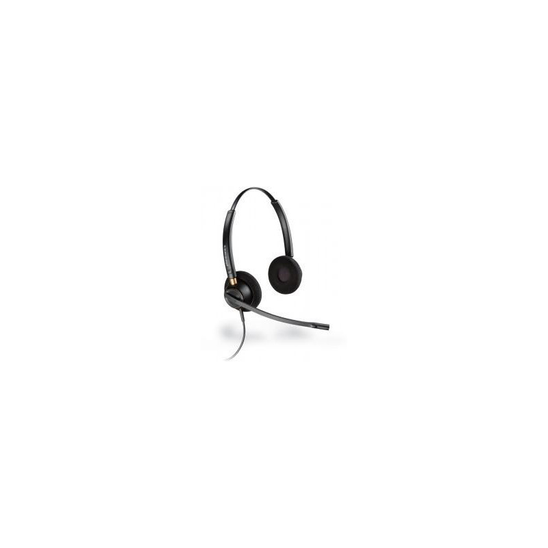 (89434-02) HP POLY AURICULARES DE DIADEMA BIAURAL C/ MICRÓFONO CABLE ENCOREPRO HW520 NEGRO