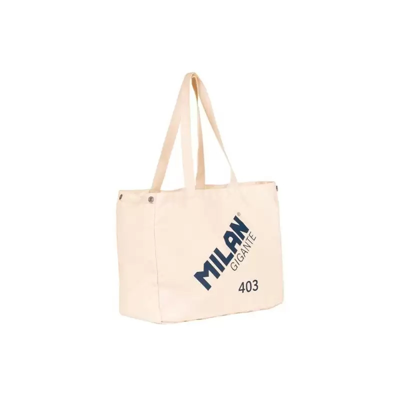 (62102G403BG) MILAN TOTE BAG GIIGANTE 403 SINCE 1918 BEIGE