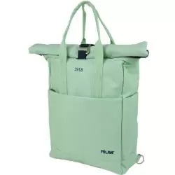 (624302SNCGR) MILAN MOCHILA URBANA C/CIERRE SUPERIOR ENRROLLABLE 10L SERIE 1918 VERDE