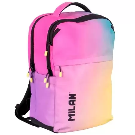 (624607SN26K) MILAN MOCHILA 5 CREMALLERAS 25L COLECCIÓN SUNSET NEGRO