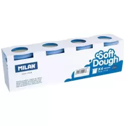 (9135111004) MILAN PASTA BLANDA SOFT DOUGH BOTE 116GR BLANCO CAJA 4 UD