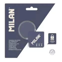 (BWM10533SNCB) MILAN CANDADO TSA CON CIERRE DE COMBINACIÓN COLECCIÓN 430 SINCE 1918 AZUL