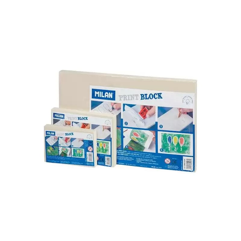 (GMM153009) MILAN PLANCHA DE GRABADO PRINT BLOCK GRANDE 15X30X0