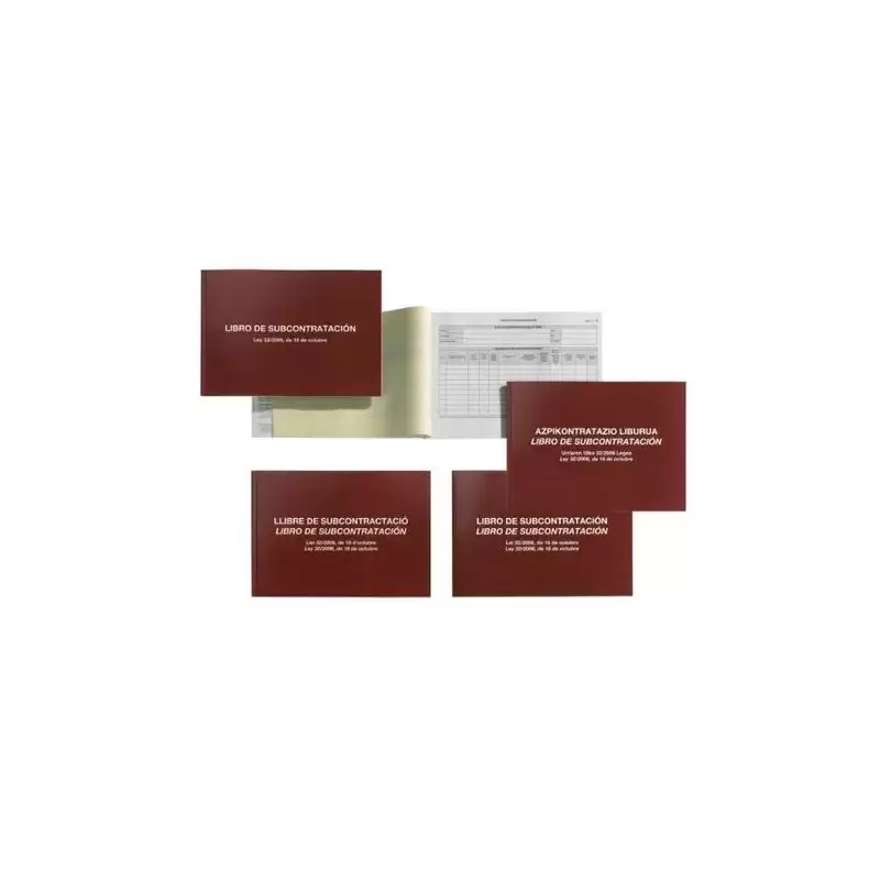 (MR5089) MIQUELRIUS LIBRO DE SUBCONTRATACIÓN OFICIAL CASTELLANO -5U-