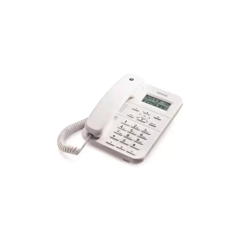 (E08000CT2N1AES) MOTOROLA TELEFONO FIJO C/ CABLE CT202 BLANCO