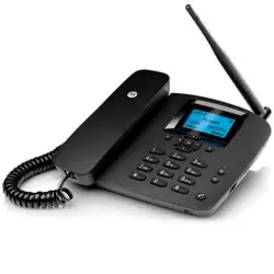 (E98000N07B1AES) MOTOROLA TELEFONO FIJO FW200L CON SIM 2G GSM CON BATERIA AUXILIAR NEGRO