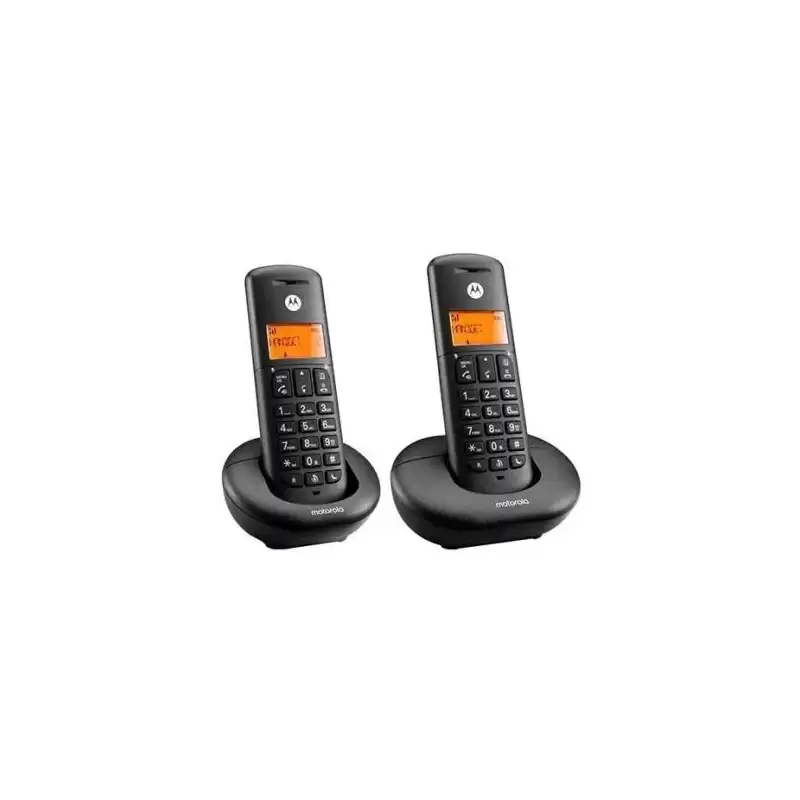 (F52000K50O2AES) MOTOROLA TELEFONO INALAMBRICO E202 NEGRO DECT DUO DIGITAL KIT DOS UNIDADES