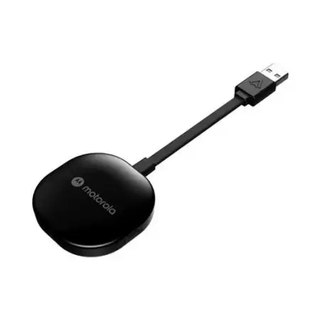 (253MA1) MOTOROLA ADAPTADOR USB-A INALAMBRICO PARA COCHE ANDROID NEGRO