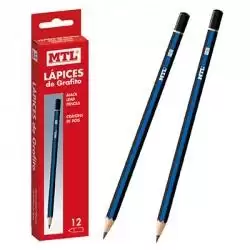 (79560) MTL LAPIZ MADERA GRAFITO HB -12U-