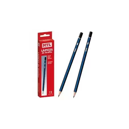 (79560) MTL LAPIZ MADERA GRAFITO HB -12U-