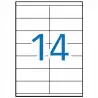 (04709) MULTI-3 ETIQUETAS ADHESIVAS 105X40MM INKJET/LÁSER C/RECTOS 14 X 100H BLANCO