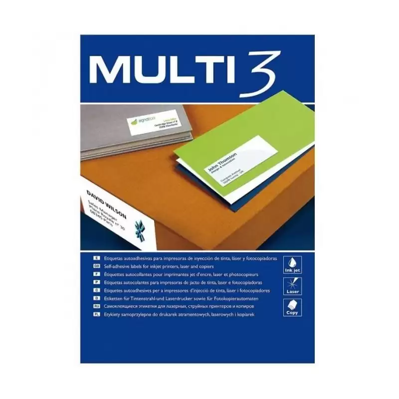 (10509) MULTI-3 ETIQUETAS ADHESIVAS 38X21