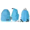 (MO006) MOCHILA ECO GRANDE CREMALLERA AZUL