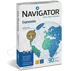(NAVI 90 azul) NAVIGATOR A4 90GR UNIVERSAL -5 PAQUETES-
