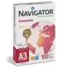(NAVI100  A3) NAVIGATOR PAPEL FOTOCOPIADORA DIN A3 100GR PAQUETE DE 500 HOJAS BLANCO