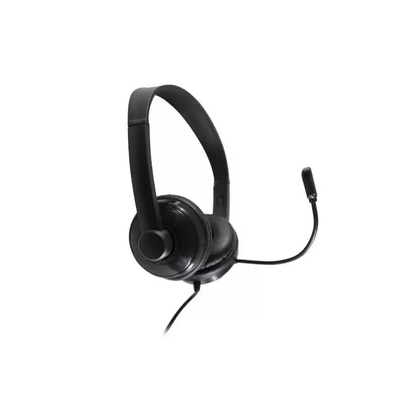 (NXAU0000001) NILOX AURICULARES MICRÓFONO BIAURAL ESTEREO C/ CABLE USB NEGRO