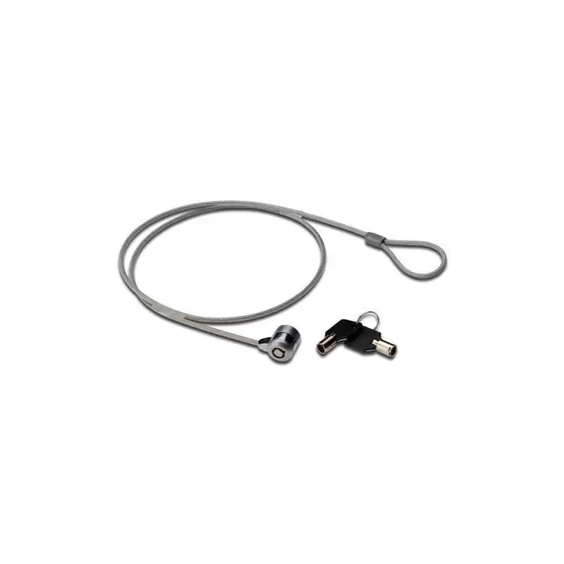 (MGLP40501M) NILOX CABLE DE SEGURIDAD PARA PORTÁTIL CON LLAVE. COLOR NEGRO-GRIS
