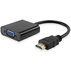 (NXADAP01) NILOX CABLE ADAPTADOR HDMI MACHO A VGA HEMBRA NEGRO