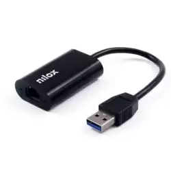 (NXADAP05) NILOX CABLE ADAPTADOR USB A  A RJ45 M/H NEGRO