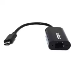 (NXADAP06) NILOX CABLE ADAPTADOR USB C  A RJ45 M/H NEGRO