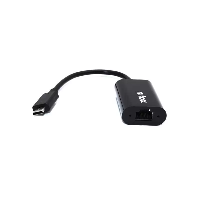 (NXADAP06) NILOX CABLE ADAPTADOR USB C  A RJ45 M/H NEGRO