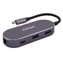 (NXDSUSBC02) NILOX DOCKING USB-C A HDMI/USB 3.0/LAN/PD