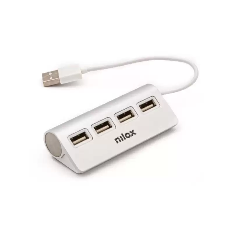(NXHUB04ALU2) NILOX HUB 4 PUERTOS USB 2.0 CABLE 15