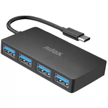 (NXHUBUSC04) NILOX HUB 4 PUERTOS USB-A 3.2 CABLE 15