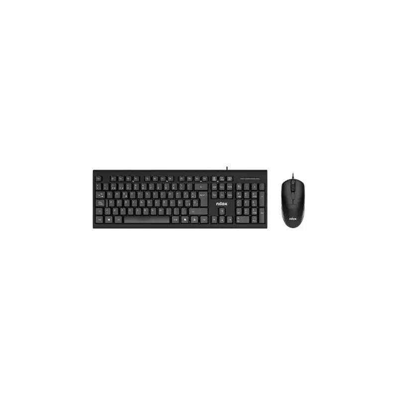 (NXKME0011) NILOX COMBO TECLADO + RATÓN CABLE USB NEGRO