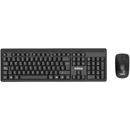 (NXKMWE011) NILOX COMBO TECLADO + RATÓN INALÁMBRICO NEGRO