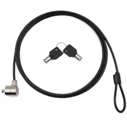 (NXSC001) NILOX CABLE DE SEGURIDAD PARA PORTÁTIL CON LLAVE. COLOR NEGRO