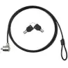 (NXSC001) NILOX CABLE DE SEGURIDAD PARA PORTÁTIL CON LLAVE. COLOR NEGRO