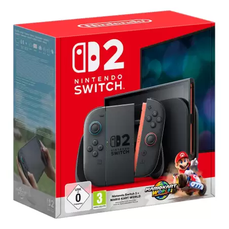 (10015920) NINTENDO SWITCH 2 + MARIO KART WORLD 256GB PANTALLA TACTIL WIFI NEGRO