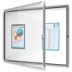 (1902559) NOBO VITRINA INTERIOR PREMIUM PLUS PARA 8 HOJAS A4 SUPERFICIE BLANCA MAGNÉTICA