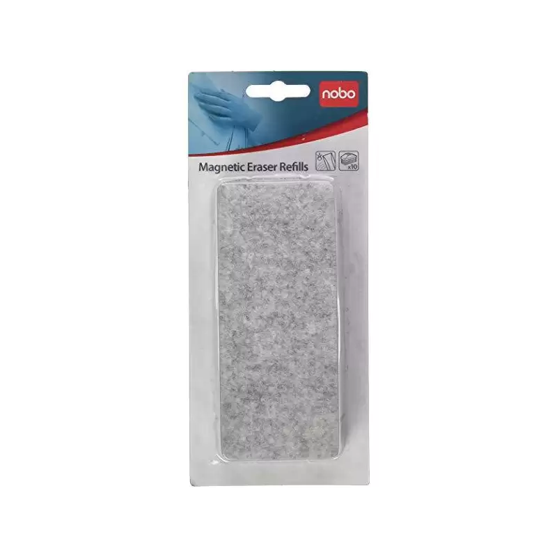 (34534497) NOBO RECAMBIO PARA BORRADOR MAGNÉTICO REF. 34533421 PACK DE 10UD