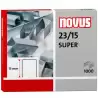 (042-0044) NOVUS GRAPAS SUPER 23/15 PARA GRAPADORAS DE GRUESOS CAJA 1000 UD
