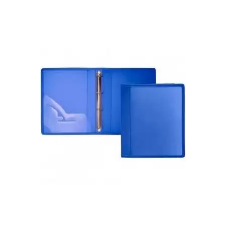 (274-A) OFFICE BOX CARPETA ANILLAS 2 X 40MM A4+ TELA AZUL