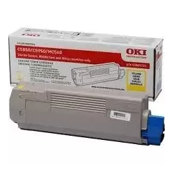 (43865721) OKI TONER AMARILLO C-5850/5950/MC560  (6.000 COPIAS)