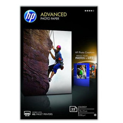 (Q8691A) HP PAPEL FOTOGRÁFICO SATINADO 25 HOJAS /10 X 15 CM SIN BORDES