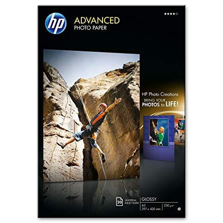 (Q8697A) HP PAPEL FOTOGRÁFICO CON BRILLO ADVANCED 250GR/M2 TAMAÑO A3