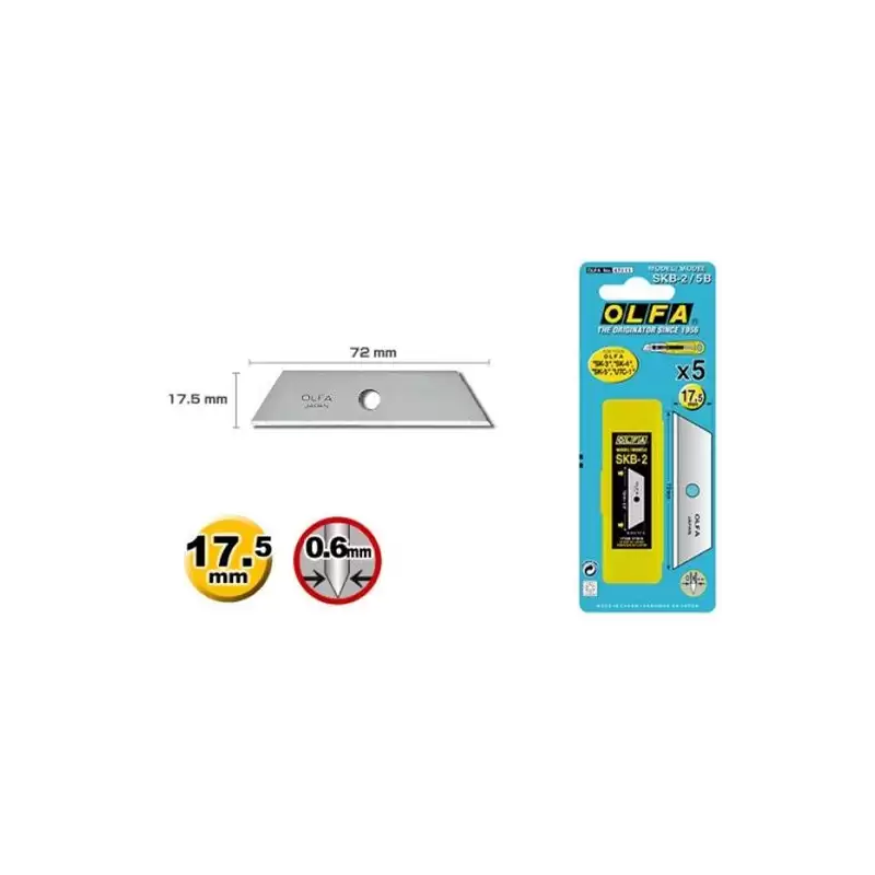 (SKB-2/5B) OLFA REPUESTOSK-4 CUTTER CORTADORES DE SEGURIDAD / CUCHILLA FRACTURABLE