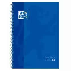 (100430197) OXFORD CUADERNO CLASSIC EUROPEANBOOK 1 WRITE&ERASE 80H A4+ 5X5MM MICROPERFORADO T/EXTRADURA AZUL MARINO
