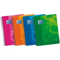 (100430261) OXFORD CUADERNO LAGOON EUROPEANBOOK 4 MICROPERFORADO 120H (50% GRATIS) A4+ 1 LÍNEA 4 SEP. T/PLÁSTICO PACK 5 UD C/...