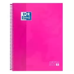 (100430270) OXFORD CUADERNO CLASSIC EUROPEANBOOK 1 WRITE&ERASE 80H A4+ 5X5MM MICROPERFORADO T/EXTRADURA FUCSIA