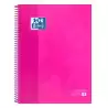 (100430270) OXFORD CUADERNO CLASSIC EUROPEANBOOK 1 WRITE&ERASE 80H A4+ 5X5MM MICROPERFORADO T/EXTRADURA FUCSIA