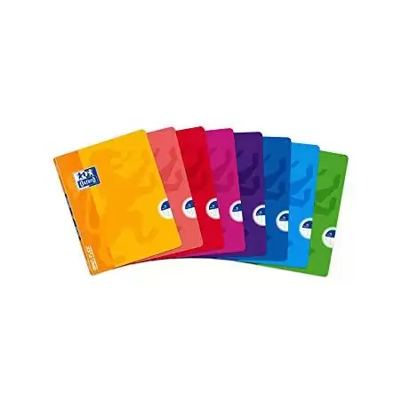 (400026392) OXFORD LIBRETA GRAPADA OPENFLEX 48H A5+ 4X4MM TAPA DE PLÁSTICO C/SURTIDOS