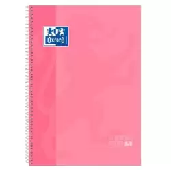 (400040984) OXFORD CUADERNO CLASSIC EUROPEANBOOK 1 WRITE&ERASE 80H A4+ 5X5MM MICROPERFORADO T/EXTRADURA ROSA CHICLE